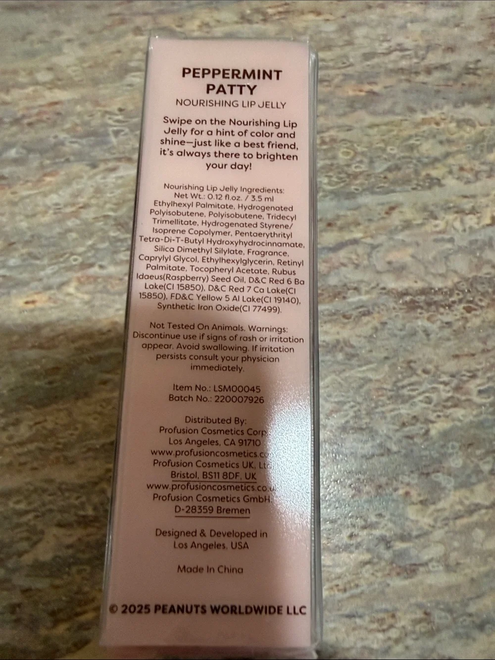 Peanuts x Profusion Peppermint Patty Lip Jelly